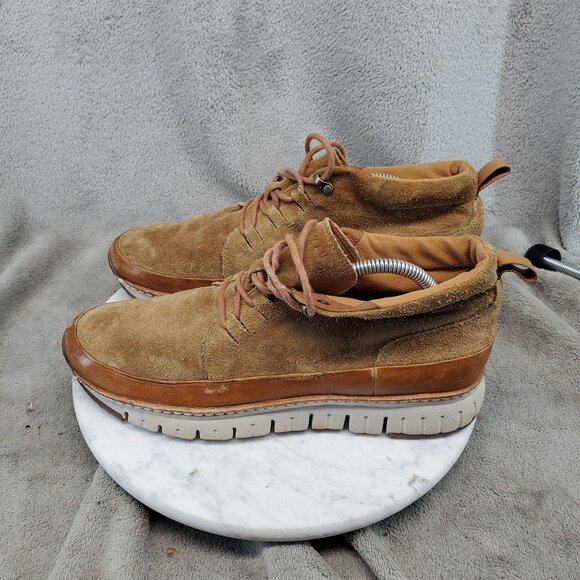 Cole Haan Shoes Mens Size 9 Brown Suede Zerogrand Grandsport Chukka Boots